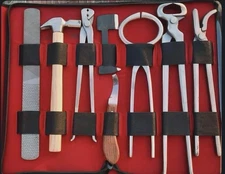 Heavy Duty Professional Horse Care Farrier Tool Kit Hoof Clincher Nipper