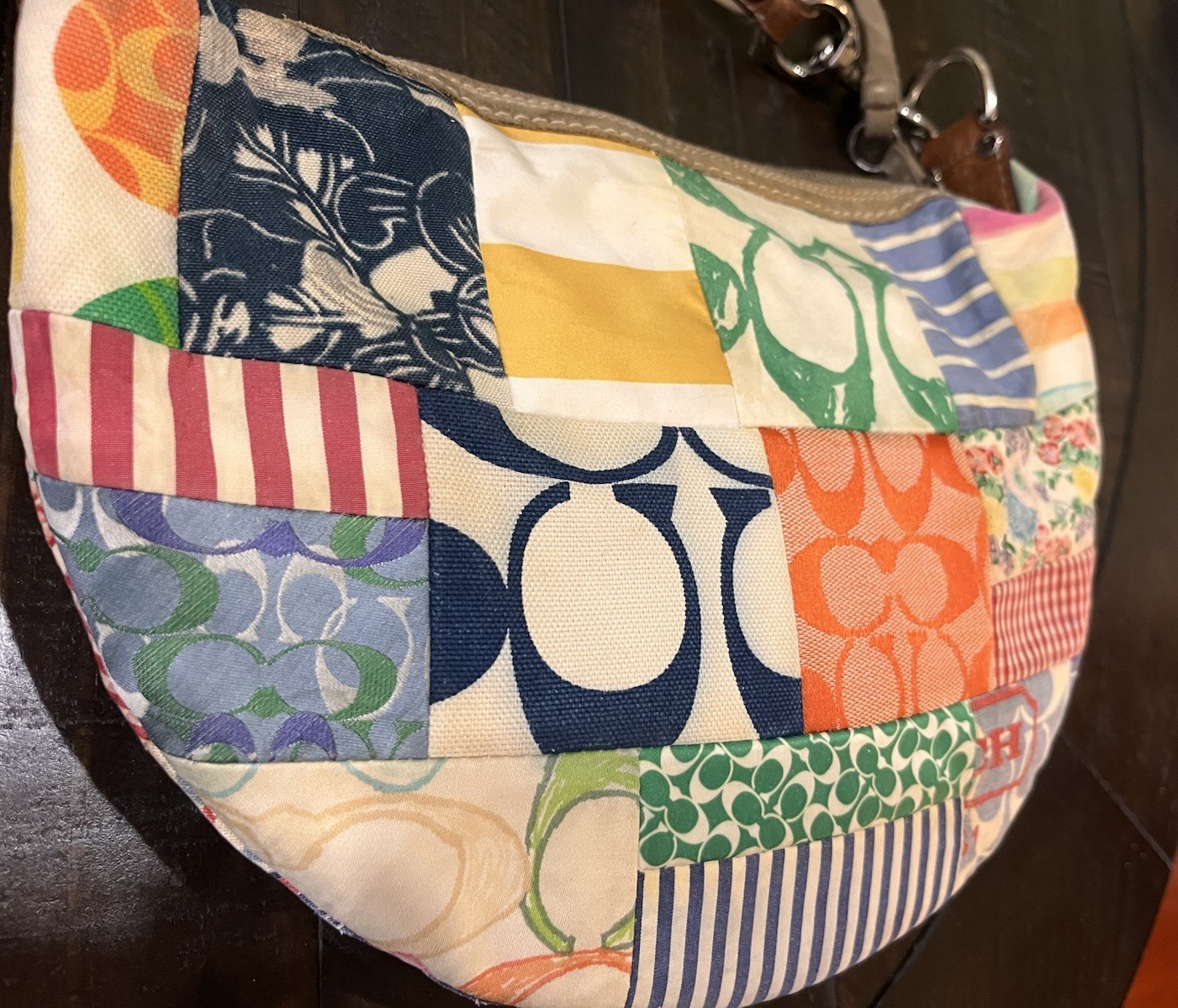 Coach Y2K Hampton Patchwork Multicolor Pastels Ho… - image 7