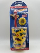 Hot Wheels Brush Buddies Toothbrush Set includes Toothbrush/Rinse Cup/Yellow Cap