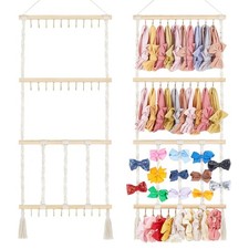Headband Holder Bow Organizer for Girls Hair Bows Macrame Bow Holder Hair Acc...