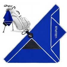 4-in-1 Magnetic Golf Towel with Brush  Cleaning Pocket -Premium Construction...