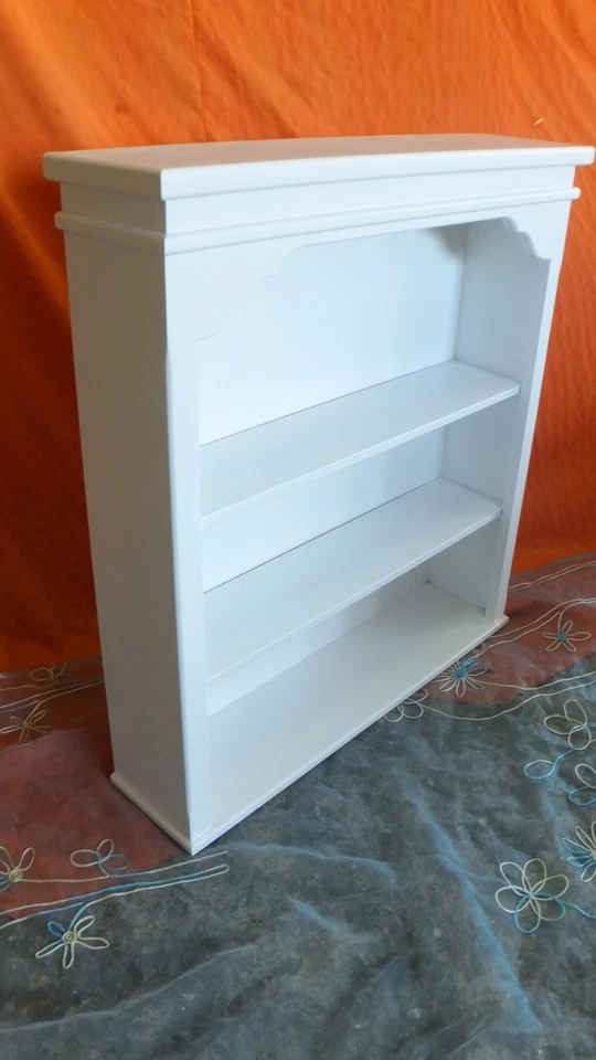 ESTANTERÍA de madera en color blanco. Grande 85x20x87 - Imagen 2 de 4