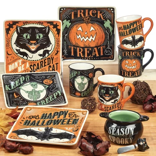 Certified International Scaredy Cat Platter