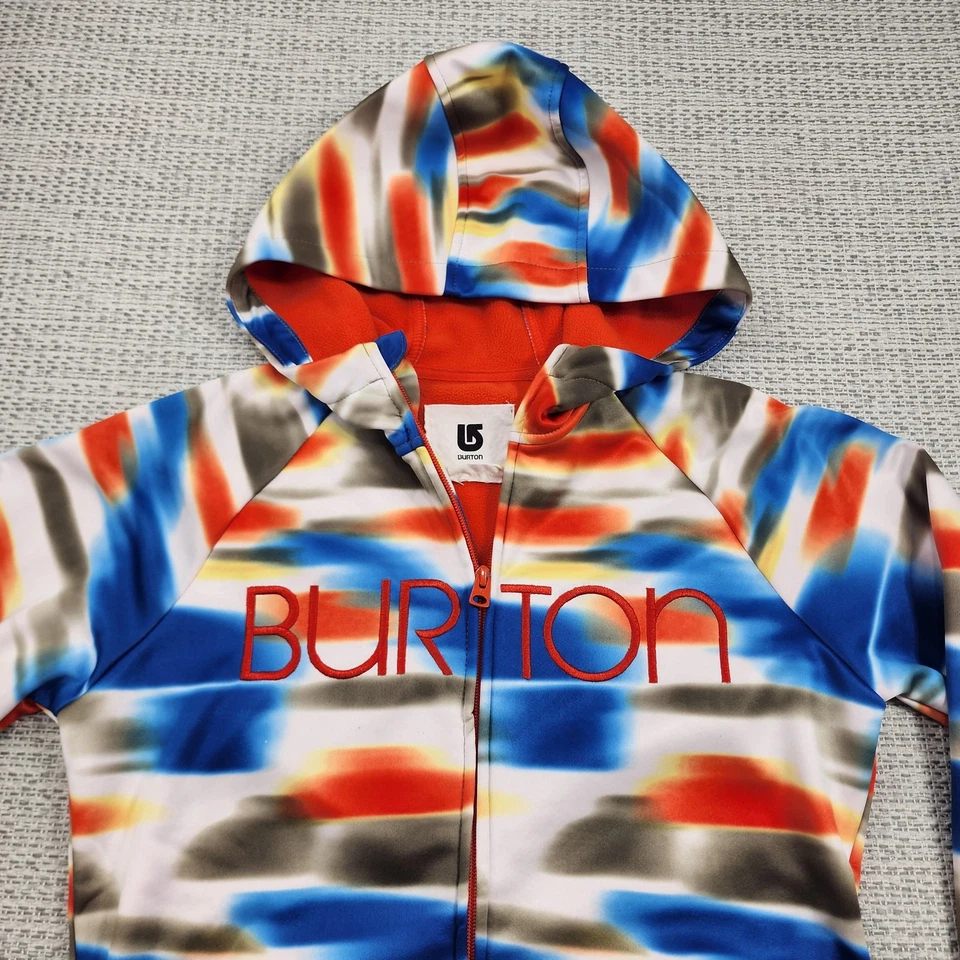 Sudadera con Capucha Burton Para Mujer Grande Multicolor Cremallera Completa WB Pico Forrada de Vellón Snowboard Foto 2 de 4
