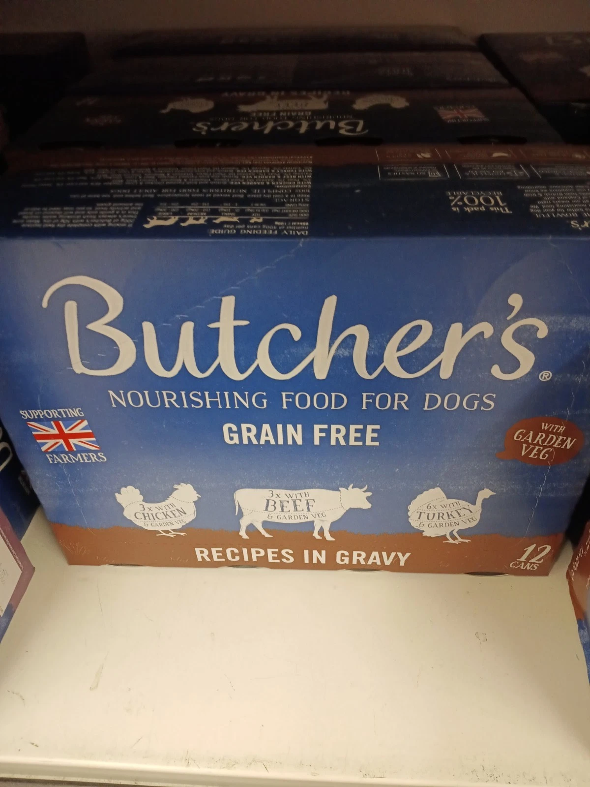 Butcher's Recipes Dog Food in Gravy Tins, 400 g, 12 Count 4.8 kg (Pack of 1)