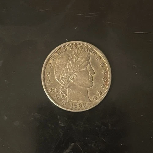 1899 Barber Half Dollar, 50c, 90% Silver