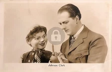 1936 British Ventriloquist Clark Johnson Dummy Puppet Hodge RPPC Postcard COPY