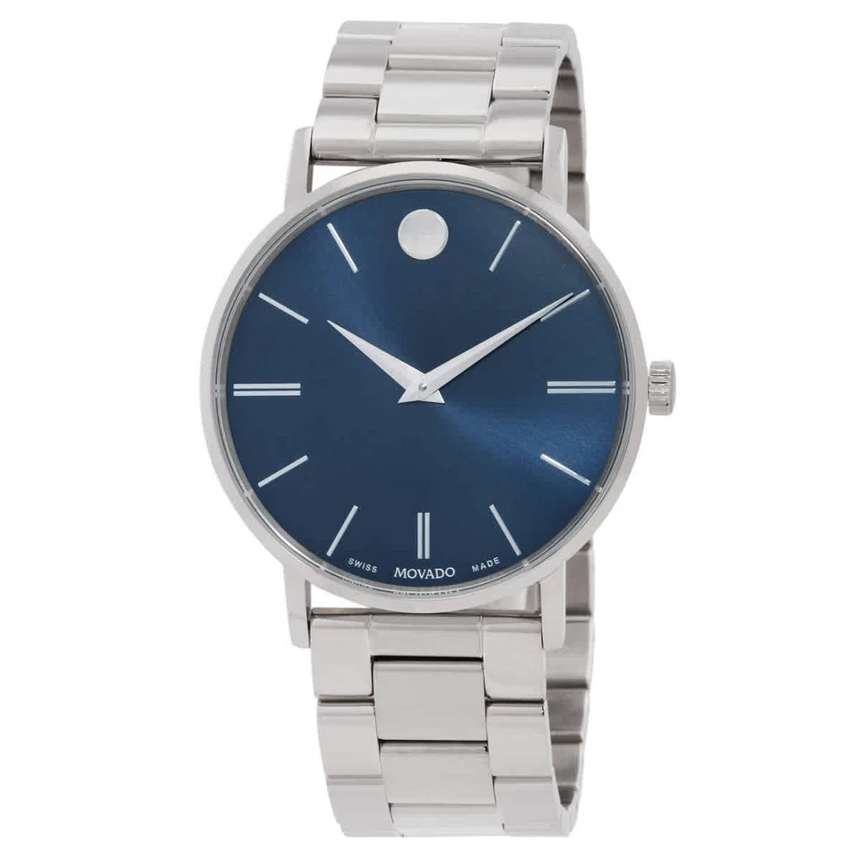 Reloj Movado Classic Museum cuarzo esfera azul 607985