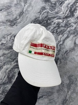 Vintage Prada Luna Rossa Challenge Cap Men Size M White | eBay