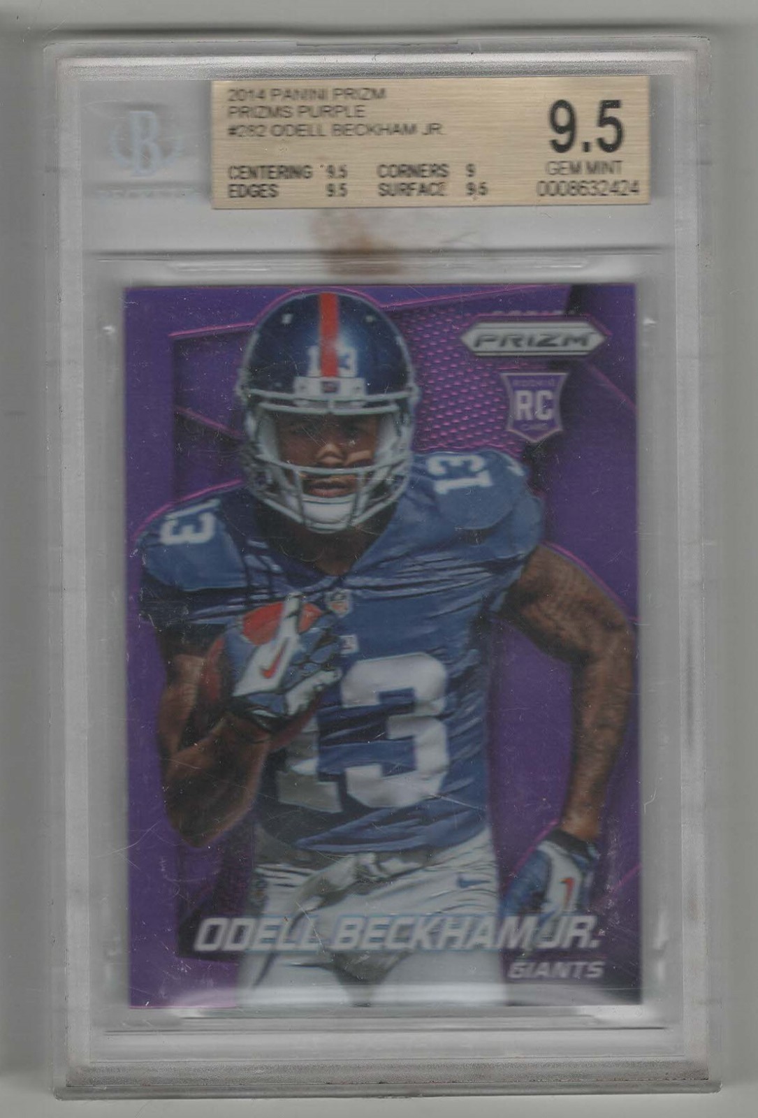 ODELL BECKHAM JR 2014 RC PRIZM PURPLE PRIZM #282