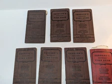 LOT OF 7 SADDLER'S Railroad Time Book for Conductors Baggagemen Vintage