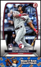 Oscar Gonzalez 2023 Bowman #62 Cleveland Guardians Rookie RC
