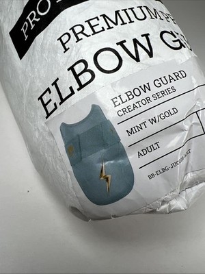 Bruce Bolt Juco Limited Premium Pro Elbow Guard Adult Mint Gold