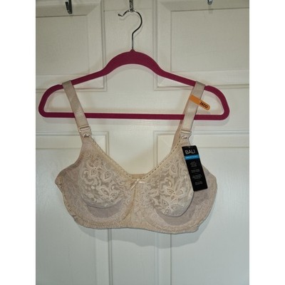 NEW 38DD Bali Rosewood Smoothing Underwire Lightly Lined Lace Bra  Style  3432