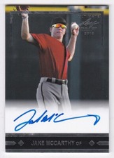 2018 Leaf Ultimate Draft Jake McCarthy Arizona Diamondbacks  Autograph Auto Card