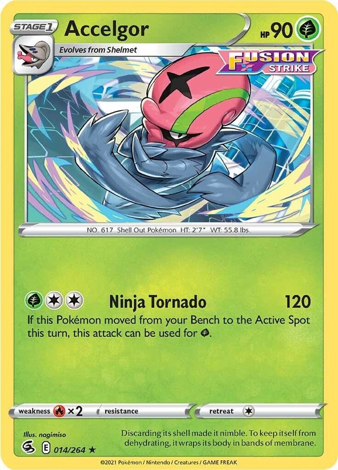 Accelgor 014/264 Swsh08: Fusion Strike - 1 of 1