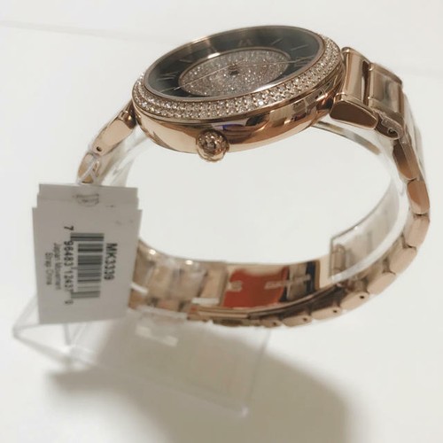 Michael Kors MK3333 Catlin Rose gold, Grey and Crystal Womens Wrist Watch - Picture 4 of 7