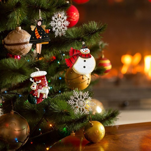 Metal Snowmen Decor Christmas Tree Ornaments Hanging Christmas Decorations - Picture 7 of 8