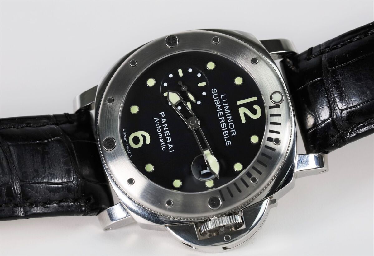 Panerai Luminor Submersible Steel Black Dial Automatic Men's Panerai Luminor Submersible Steel Black Dial Automatic Men's