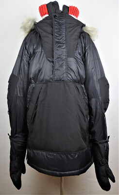 G-STAR RAW ARTOL FUR HOODED GLOVE ANORA KYOS Nylon Anorak Jacket Size L NEW TAGS