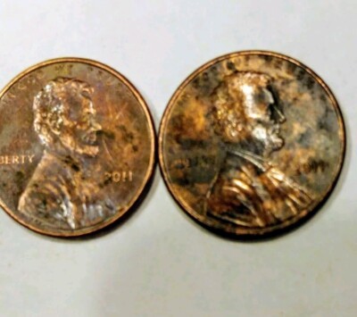Rare: ( 2)  2011 Black pennies
