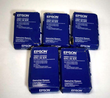 Genuine EPSON ERC-38 OEM Ribbon Cartridge Replacement Black/Red Lot of 5