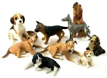 Lot Of 9 Assorted Dog Figurines Small Sizes Brands Vary