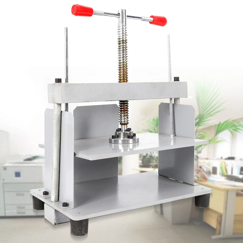 Flachdrücken Maschine Buchbinder Buchbinderpresse für Papier A4 + BalanceLeiste