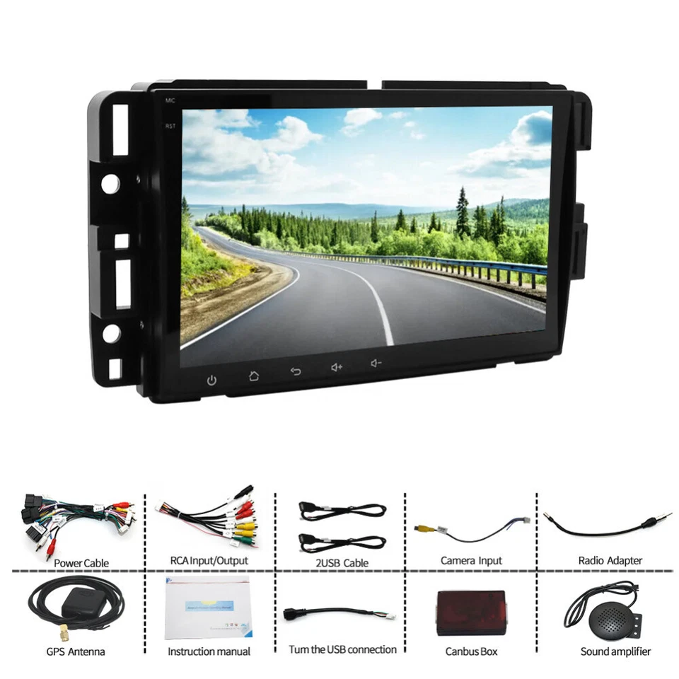 8" Car Stereo Radio For GMC Savana 2008-2024 Android 13 Carplay GPS Navi WIFI FM - Image 2 of 4