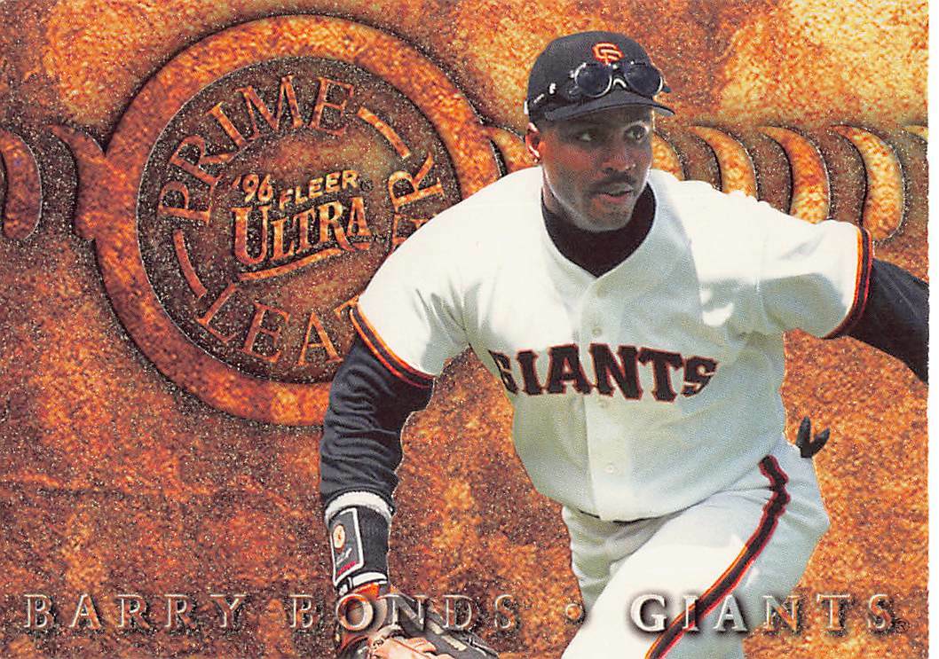 バーリーボンズ 1996 Fleer Ultra Baseball Barry Bonds Prime Leather #15 NM SAN