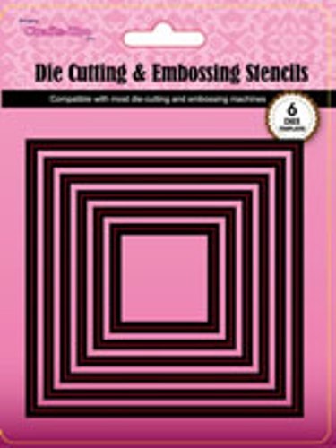 Crafts-Too Cutting and Embossing Die -Squares  : CT22801