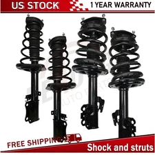 4PCS Front & Rear Complete Shock Struts Assembly For 2007-2011 Toyota Camry