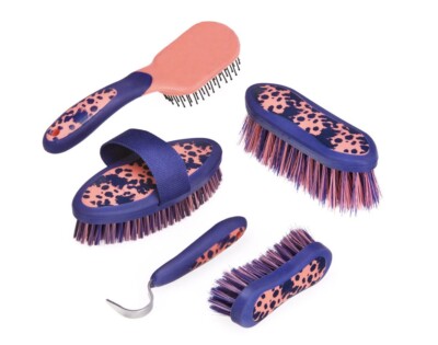 Harry Hall Cottage Craft Pflegebürste Set dunkelblau