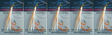 KOKANEE TROUT FISHING TACKLE 5 CREAMCYCLE HURRICANE HOOCHIE FISHING LURES