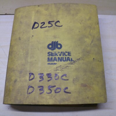 DJB D25C D330C D350C Articulated Dump Truck Shop Service Maintenance Manual book