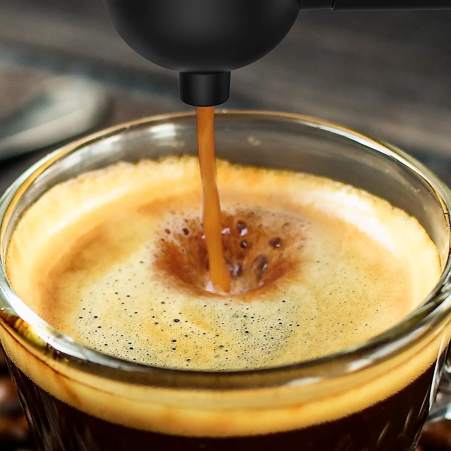 Espresso Coffee Machine Cappuccino Latte Maker 3.5 Bar 1-4 Cup with Steam Milk F