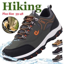Men's Hiking Shoes Outdoor Trekking Sneakers Sports Waterproof Mesh Work Boots