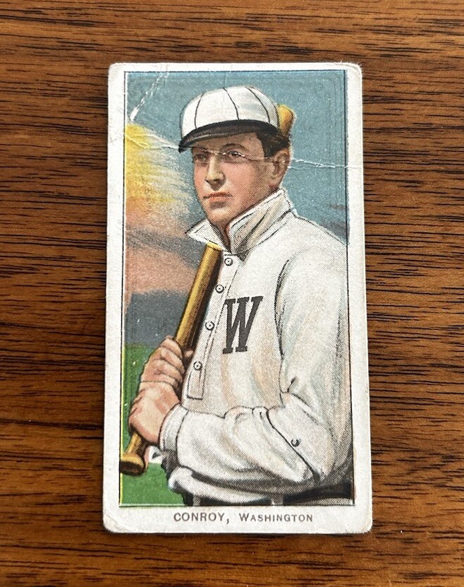 1909 - 1911 T206 Wid Conroy (with Bat) Washington TOLSTOI Back