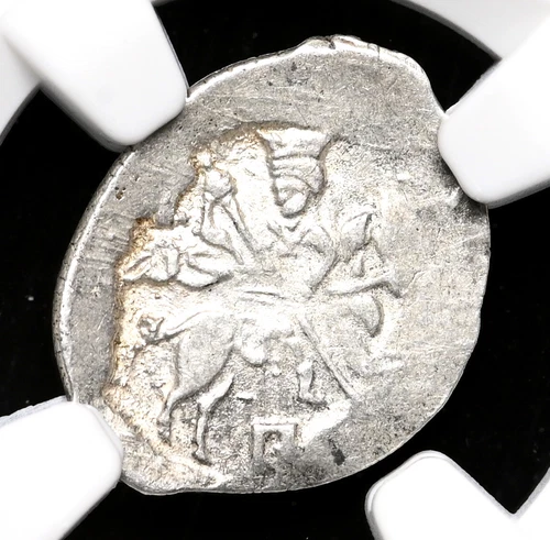 RUSSIA. Ivan IV "The Terrible", 1533-1584. Silver Kopek, Novgorod, NGC AU55