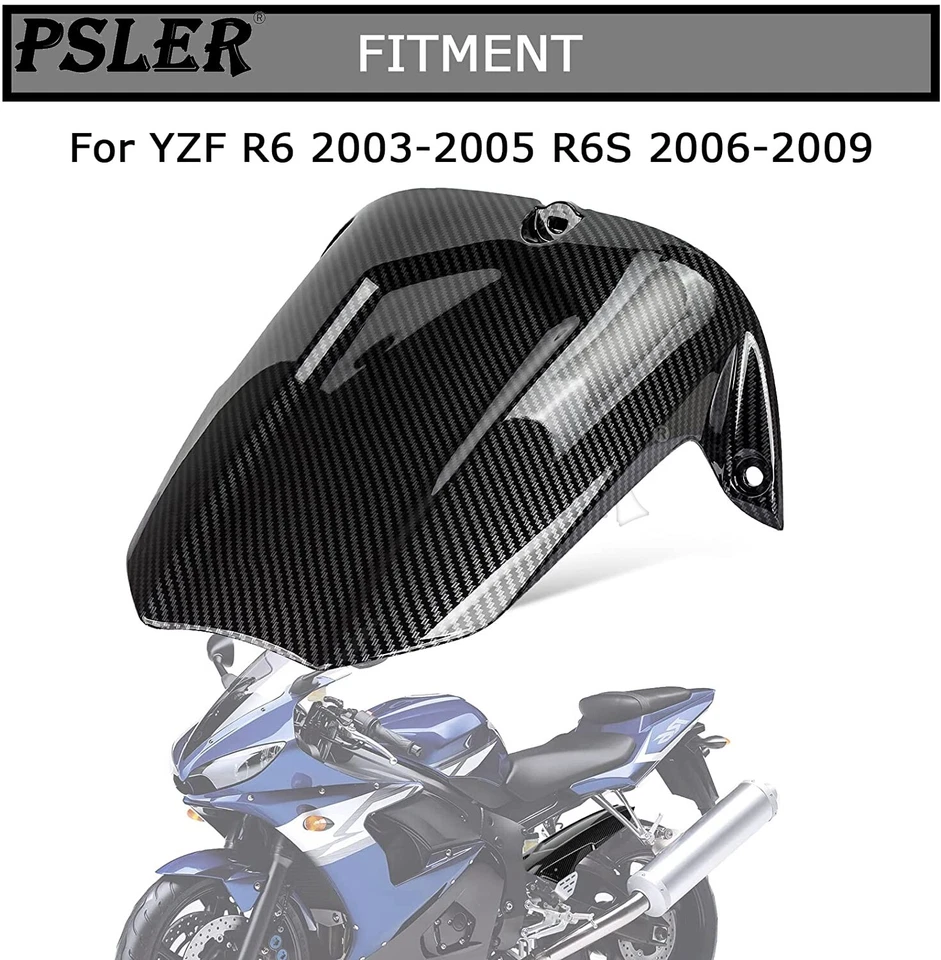 For Yamaha YZF R6 2003-2005 R6S 2006-2009 Carbon Rear Fender Tire Hugger Kit Foto 2 de 4