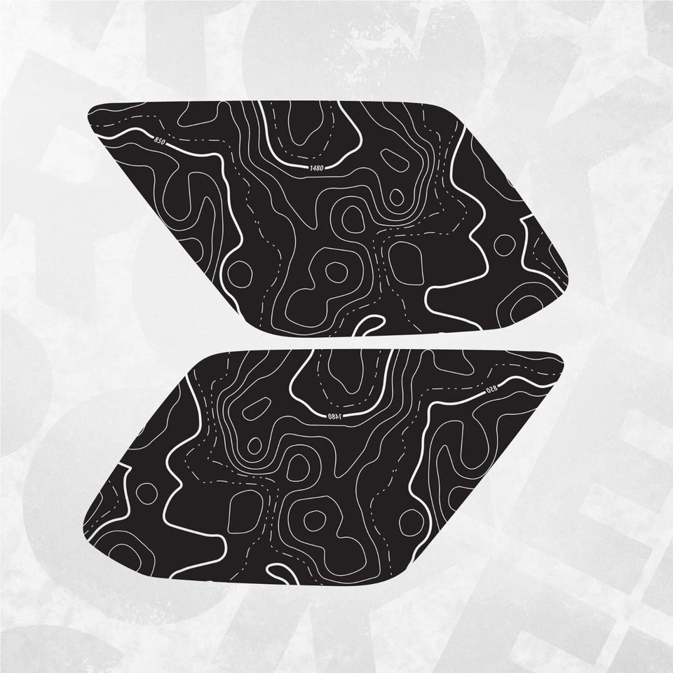 Mapa topográfico calcomanía ventana trasera compatible con Toyota 4Runner - gráficos de coche Foto 2 de 3