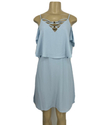 NEW Jessica Simpson 4 Baby Blue Tiered Dress Boho Mini Ruffle Cold Shoulder N12 | eBay NEW Jessica Simpson 4 Baby Blue Tiered Dress Boho Mini Ruffle Cold Shoulder N12 | eBay