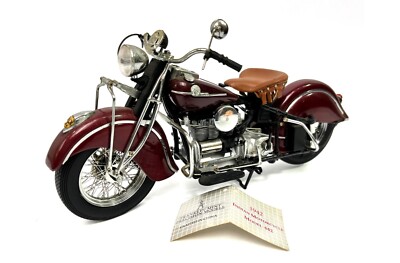 Undisplayed Franklin Mint 1:10 Harley-Davidson 1942 Indian Motorcycle Model 442
