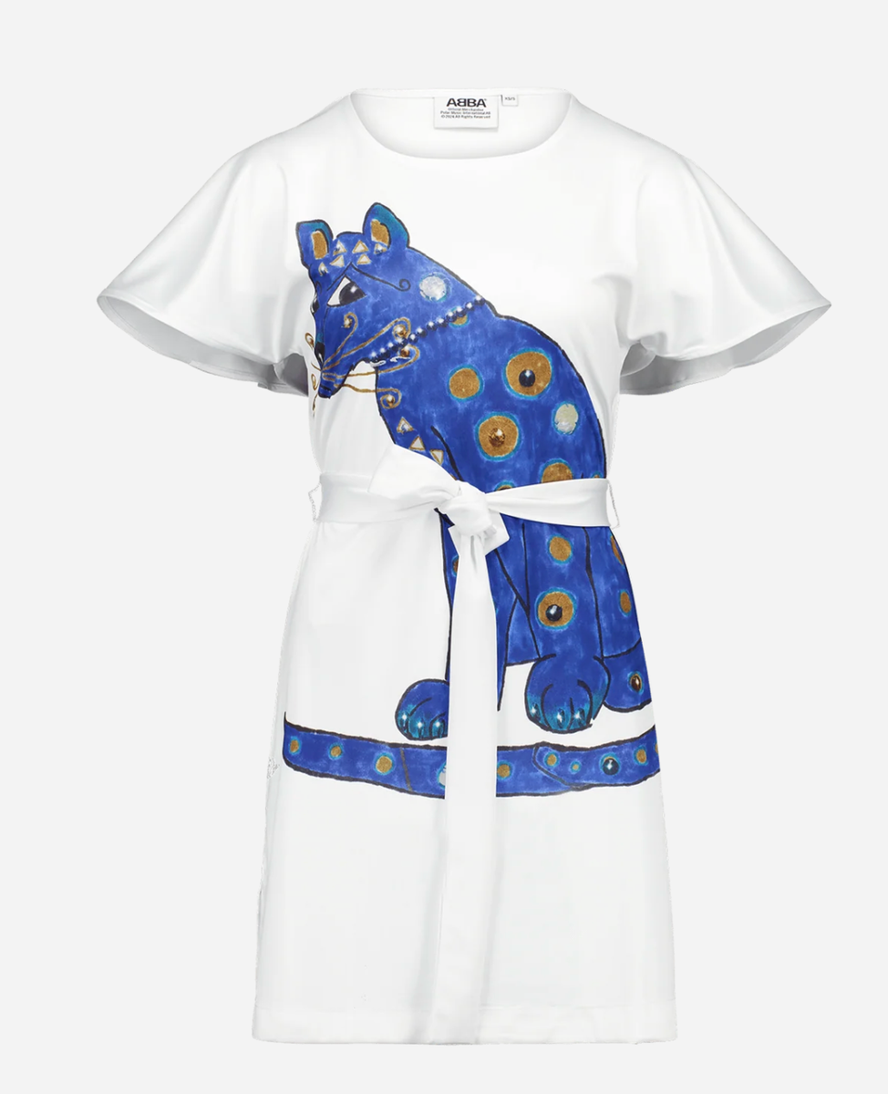 Licensed Abba Frida Agnetha Yellow Or Blue Cat Dress Costume Exact Replica