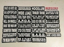 Choice Of 1-18 X 3-38 Helmet Tank Stickers Also For Lockers Skateboards