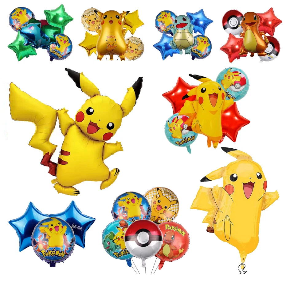 MARKENLOS Poke mon Pikac hu Glumanda Shiggy Bisak nosp Para Niño Fiesta Niños Cumpleaños