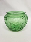 Vintage Crinkle Glass Bowl/Vase Green E.O .Brody Co. Anchor Hocking Made In USA