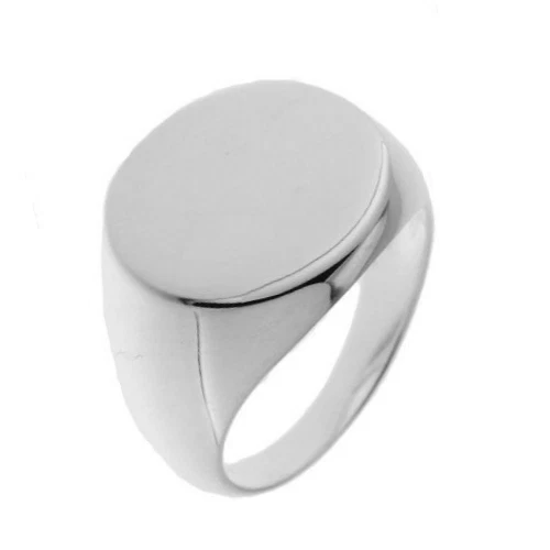 Anello Signetta Personalizzato In Acciaio Inox - Inciso Laser Con Iniziale O Monogramma - Regalo Perfetto Per Lui E Lei (Include Regolatori Di Taglia)