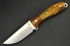 Busse Custom Elmax Variant .09" Saber Satin Blade, Micarta G-rexed Spalted Maple