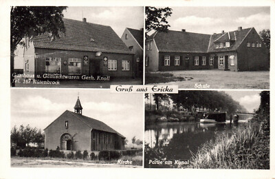 AK Gruß aus Ericka Mehrbildkarte, Gasthaus u.a. gelaufen (Nr. 2385)